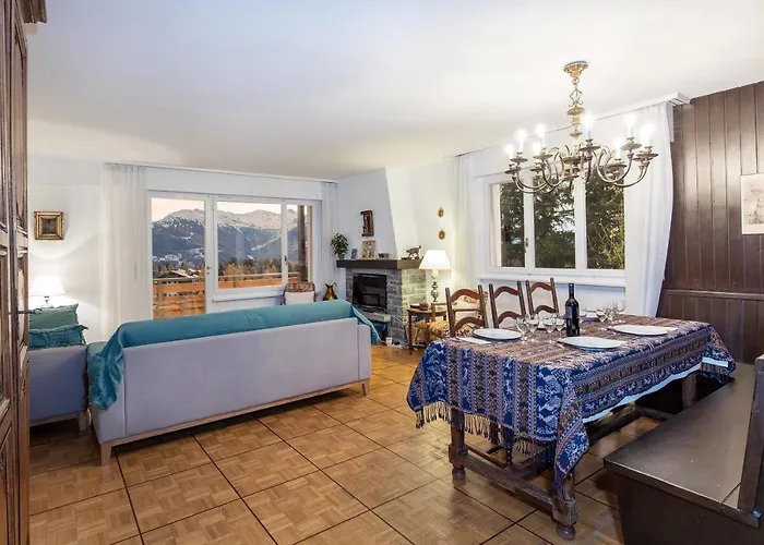 公寓 La Marmotte, Au Coeur Du Village De Crans, Proche Du Telecabine Cry D'er *